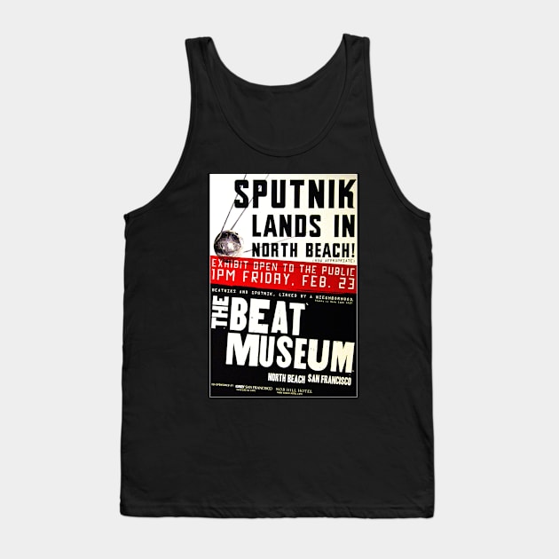 Sputnik Beat Poster Tank Top by timtopping